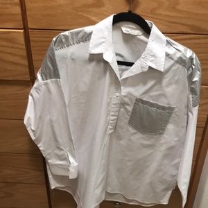 Oversized fancy collared shirt